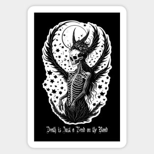 death is a bend on the road Sticker